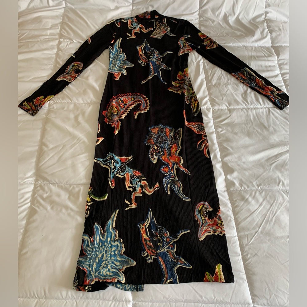New Desigual MELTED PAISLEY Sz Small Dress